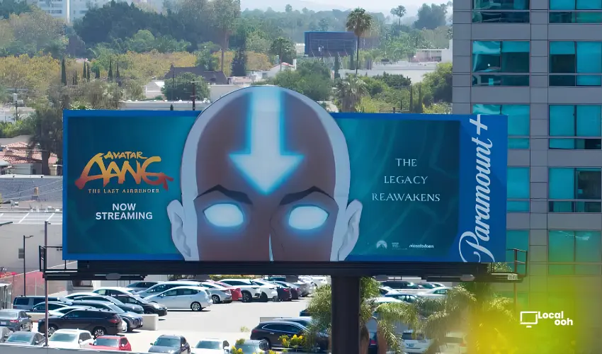 Avatar Aang Makes Billboards Glow