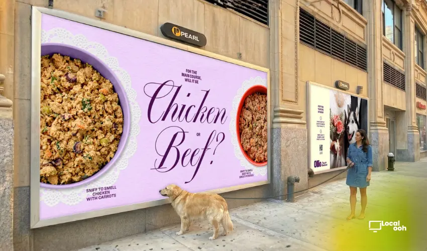 Ollie Uses Scented Billboards To Include Dogs In Wedding Planning | Publisitios