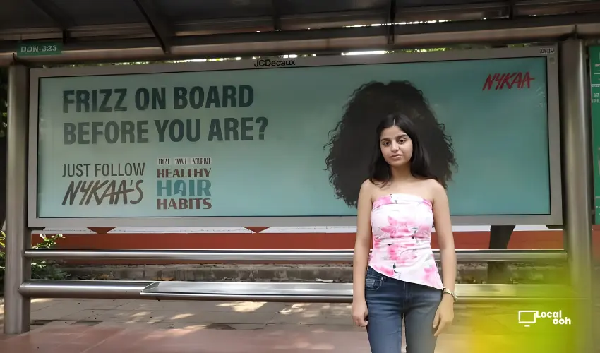 Nykaa Turns Frizzy Hair Into A Live Billboard