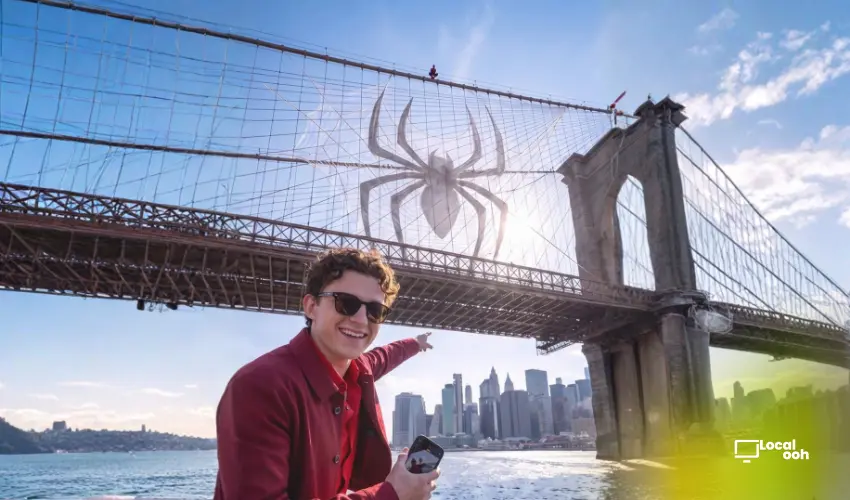 Spider-Man Takes Over The Brooklyn Bridge Ahead Of New Film