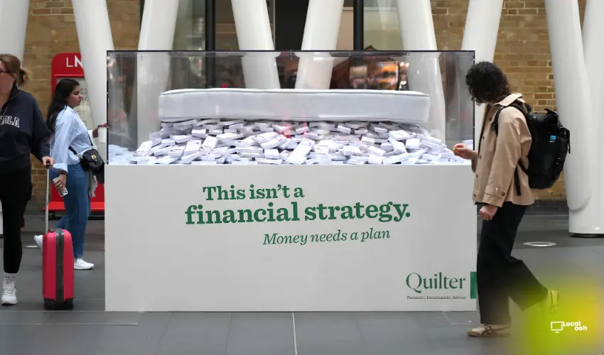 Quilter Puts £303 Billion Under The Mattress In A Bold London Installation