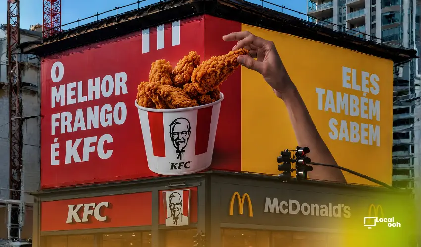 KFC Challenges McDonald's With A Bold Billboard