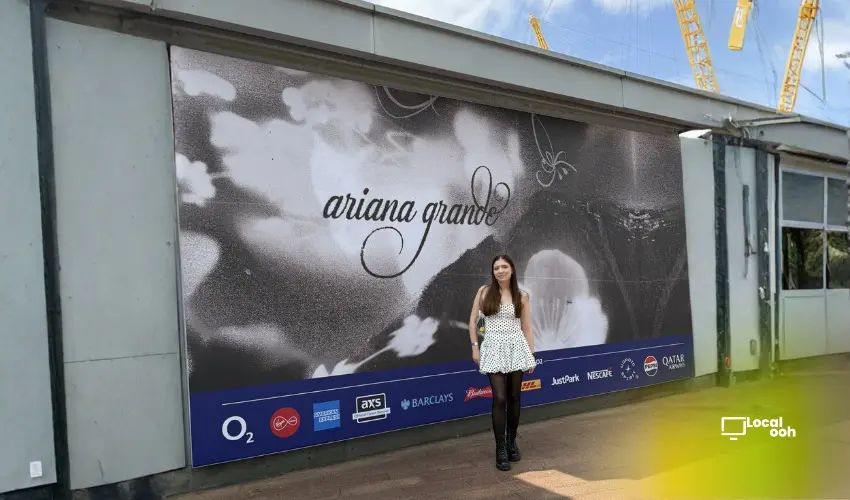 Ariana Grande Takes Over The O2 With Stunning Billboards