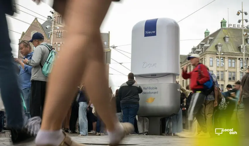 Dove Turns Refillable Deodorants Into Giant Interactive OOH Installations