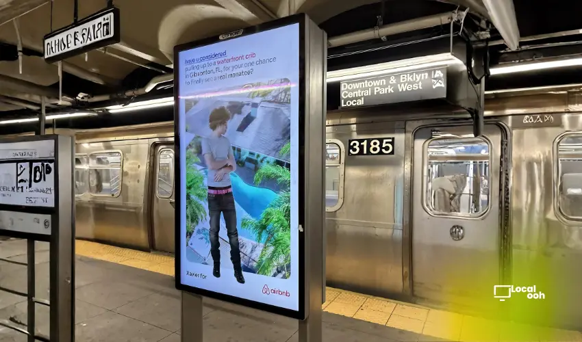 XavieSoBased Brings His Airbnb Listing To NYC Subway