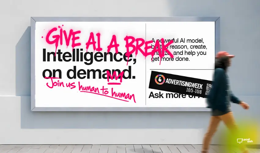 Advertising Week New York Gives AI a Break With Human-to-Human OOH