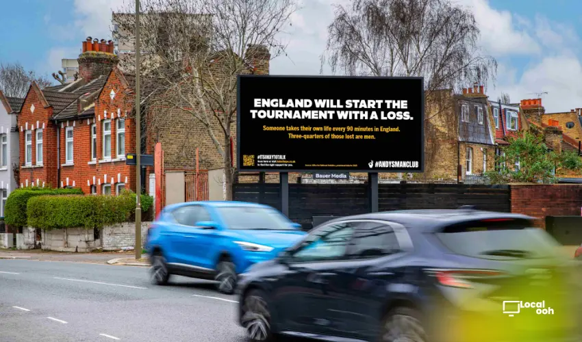 ANDYSMANCLUB Uses World Cup OOH to Start a Conversation About Men’s Mental Health