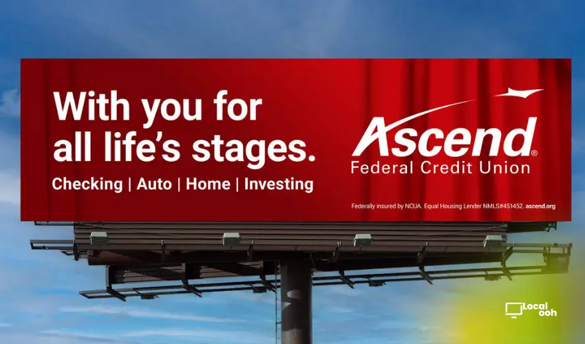 Ascend Federal Credit Union Turns Life Stages Into a Financial OOH Campaign