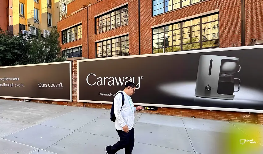 Caraway Home Takes Its “Brew Coffee, Not Plastic” Message Into OOH
