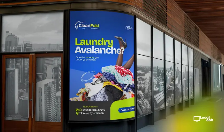 OOH Advertising for Laundromats and Laundry Services