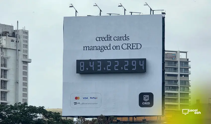 CRED Turns Real-Time Credit Card Data Into a Live OOH Statement