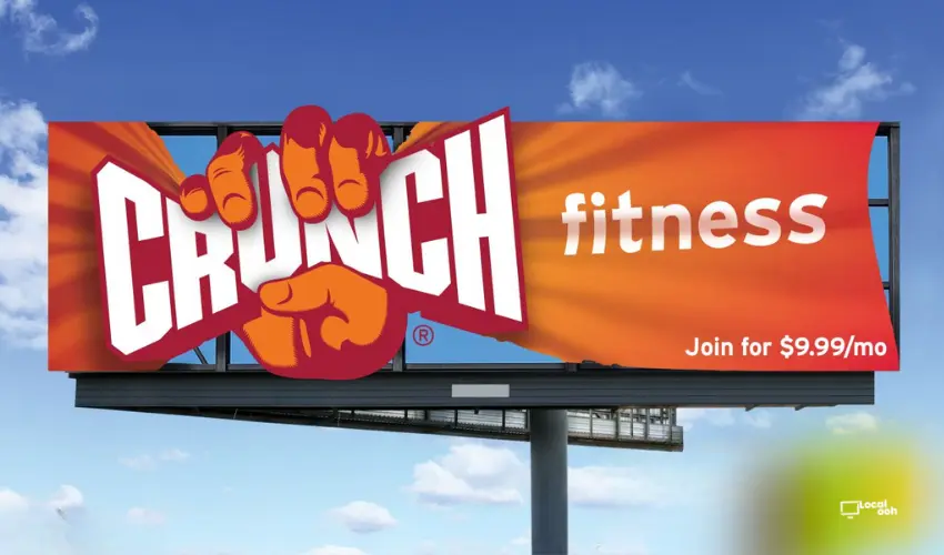 Crunch Fitness Uses Bold OOH Design to Build Instant Brand Recall