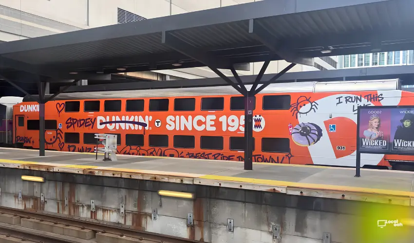 Dunkin’ Wraps an MBTA Train in Orange for October