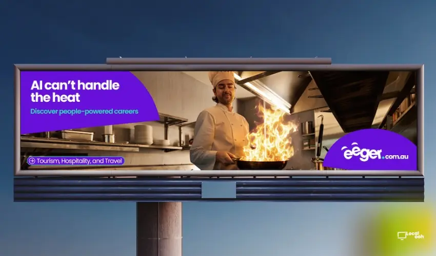 eeger Challenges AI With “An Un-Automated Career” OOH Campaign