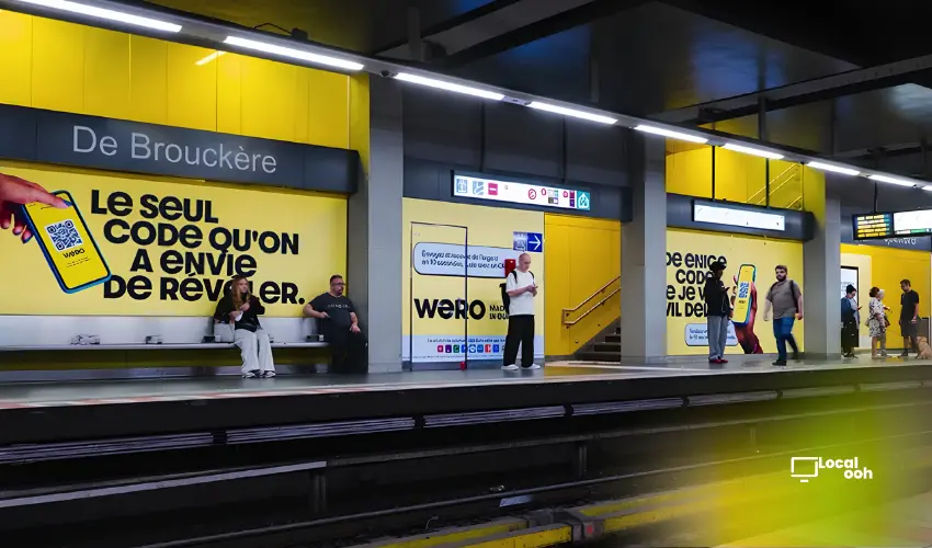 WERO Takes Over De Brouckère Metro Station in Brussels