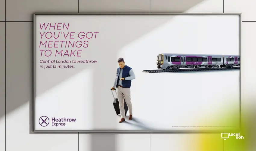 Heathrow Express Turns Real Travel Moments Into a Confident OOH Campaign