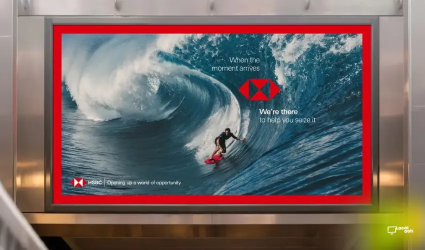 HSBC Uses Surfing as a Trust Metaphor in “The Right Wave” OOH Advertising Campaign