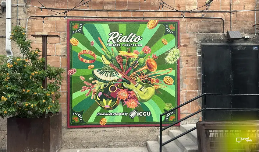 ICCU Turns a Tucson Mural Into an Interactive AR OOH Fundraiser for the Rialto Theatre