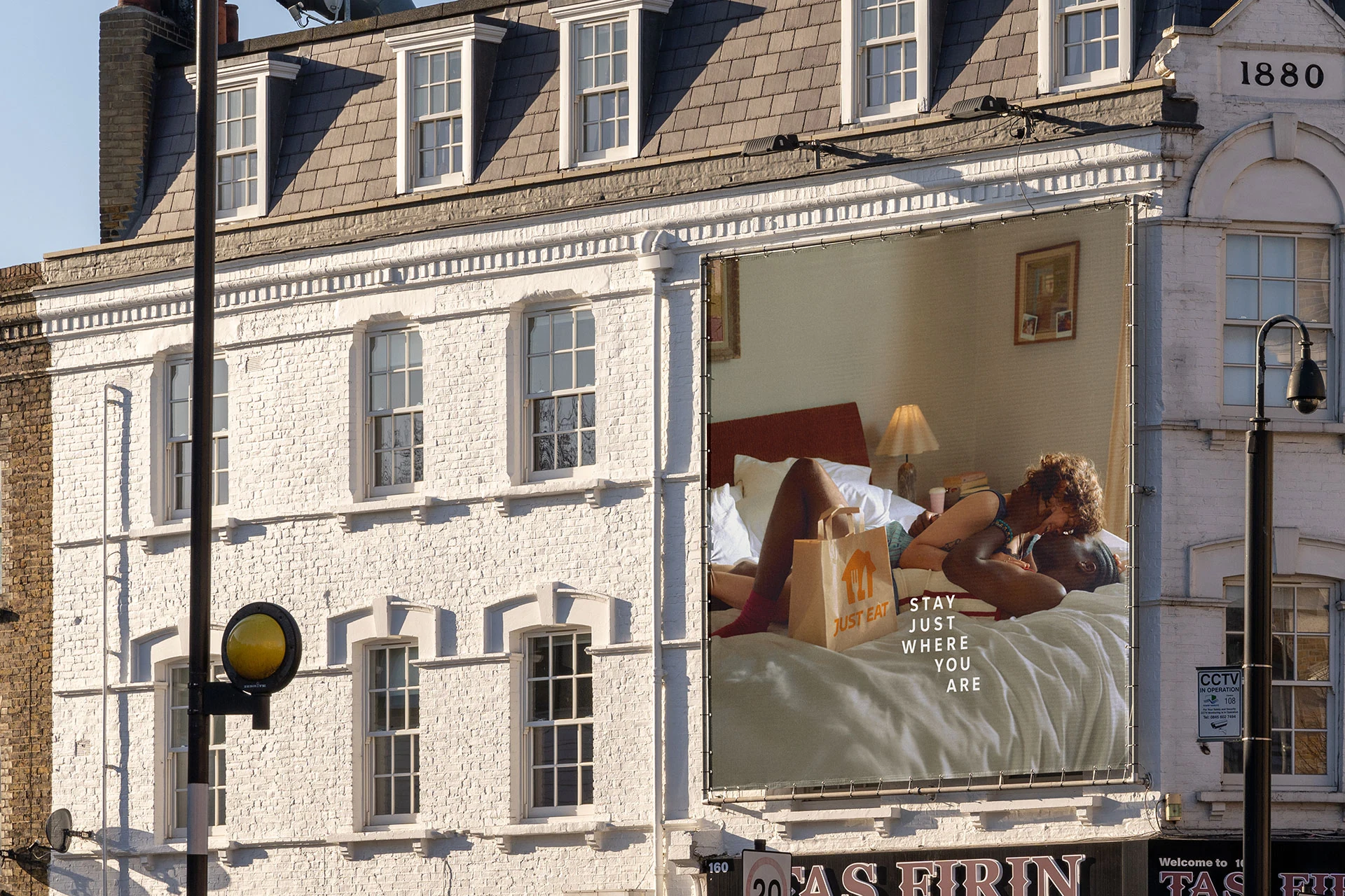 Just Eat Launches “Stay Just Where You Are” With Creative OOH Billboard Advertising
