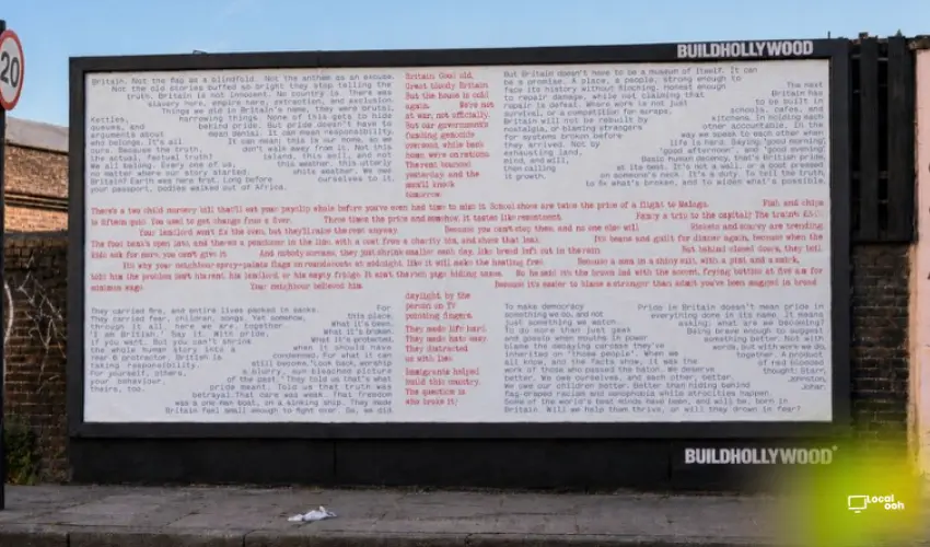 Unbreak Britain Billboard: Public Artwork Brings Hope to Whitechapel