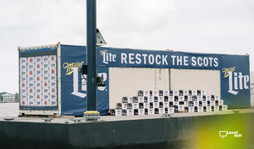Miller Lite Sends a Tartan Beer Barge Into Miami