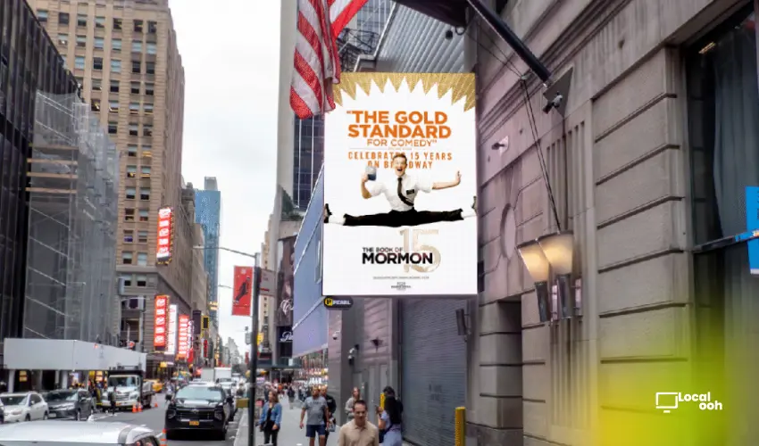 The Book of Mormon Takes Over Midtown With Digital OOH