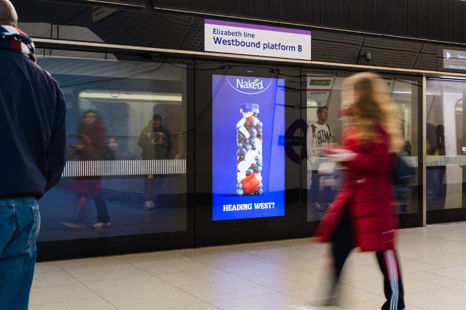 Naked Smoothies Uses Real-Time Data for Dynamic DOOH on London’s Elizabeth Line