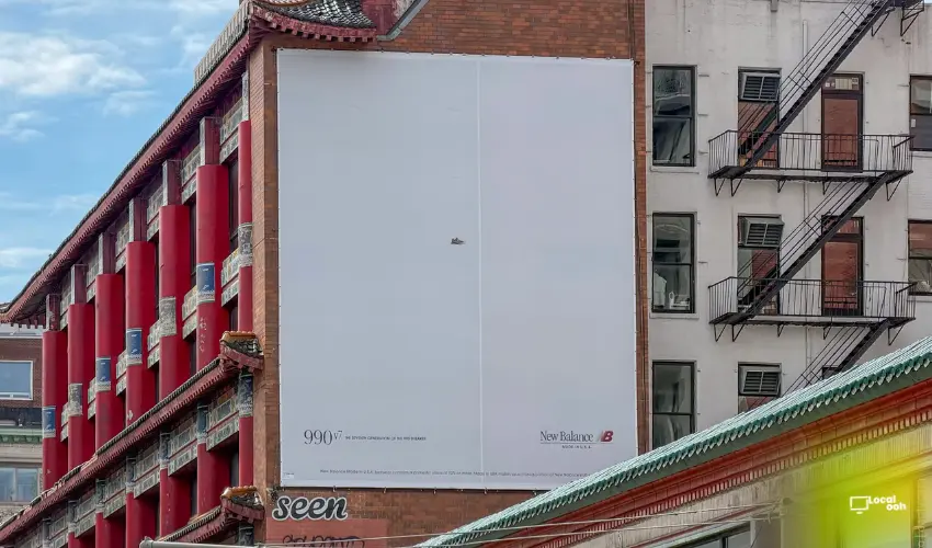New Balance Makes the 990v7 Almost Disappear in a Minimal NYC Billboard