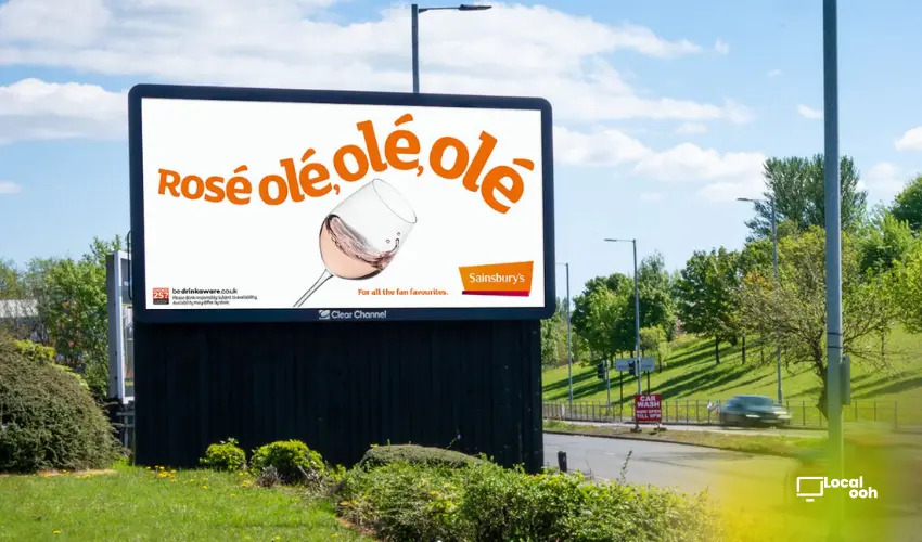 Sainsbury’s Turns Match-Day Snacks Into an Olé OOH Chant