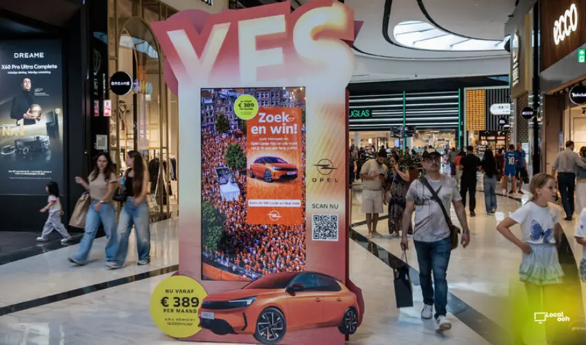 Opel Puts the New Corsa on a Pedestal With a Bold Special Build Mall Activation