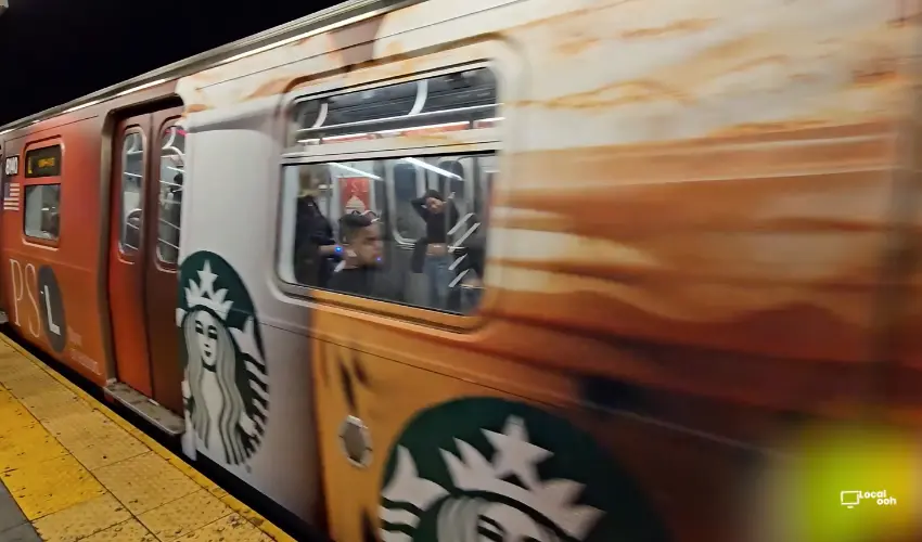 Starbucks Brings Pumpkin Spice Latte Season to the MTA L Train