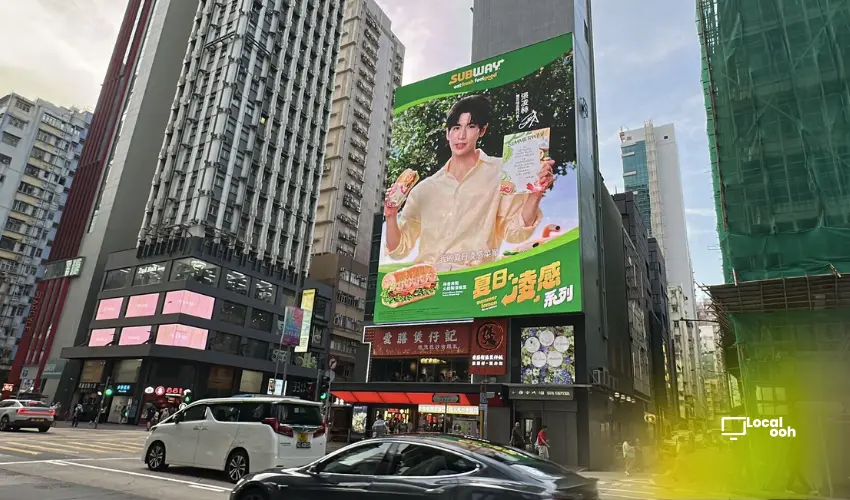 Subway Brings Fresh Flavors to Hong Kong With Vibrant DOOH