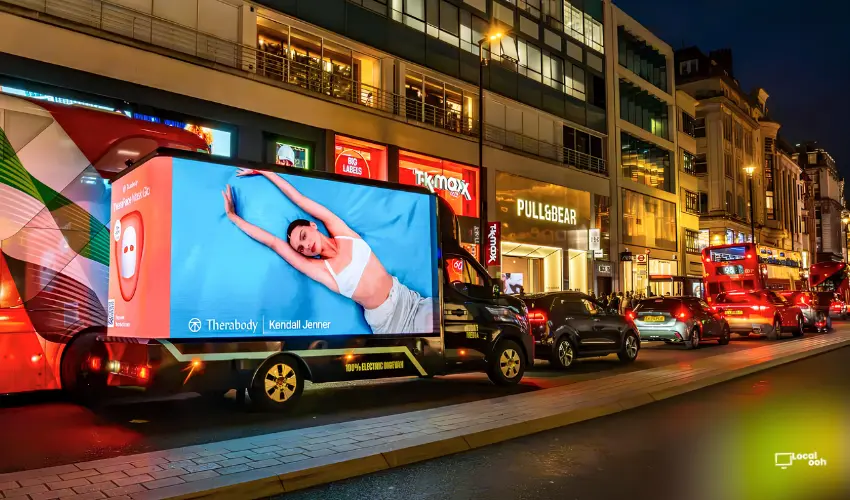 Therabody Takes TheraFace Mask Glo Across London With 100% Electric Curve DigEVans
