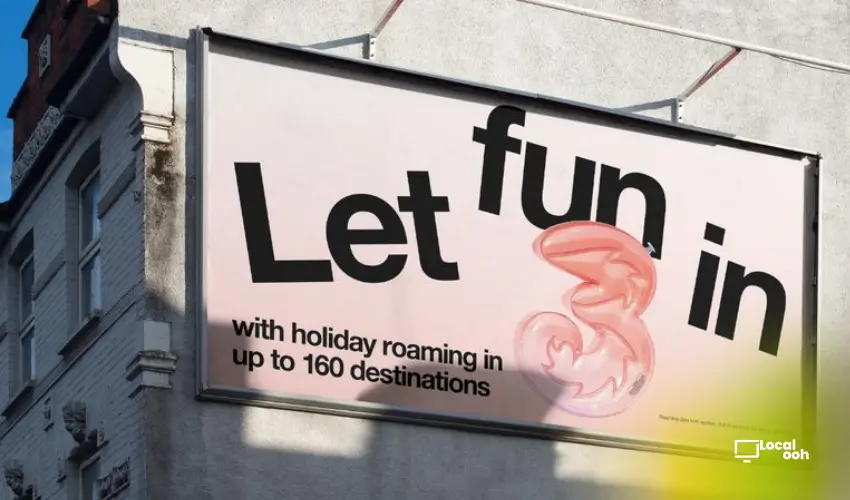 Three Mobile Lets Fun In With Immersive OOH and Bus Wraps