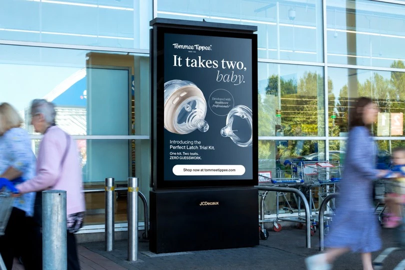 Tommee Tippee “It Takes Two, Baby” Uses OOH to Reach UK Parents