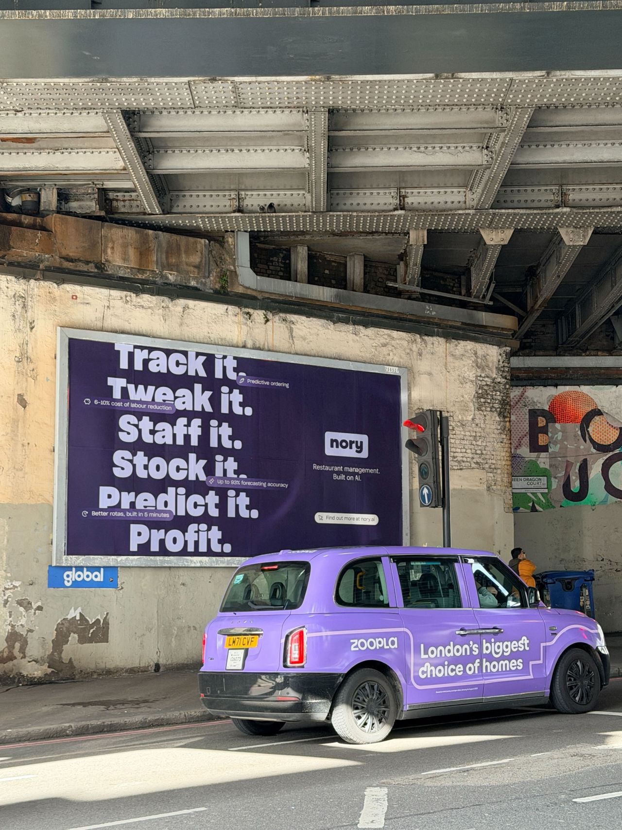 Nory’s New London Billboard Campaign Brings Playful Energy to the City