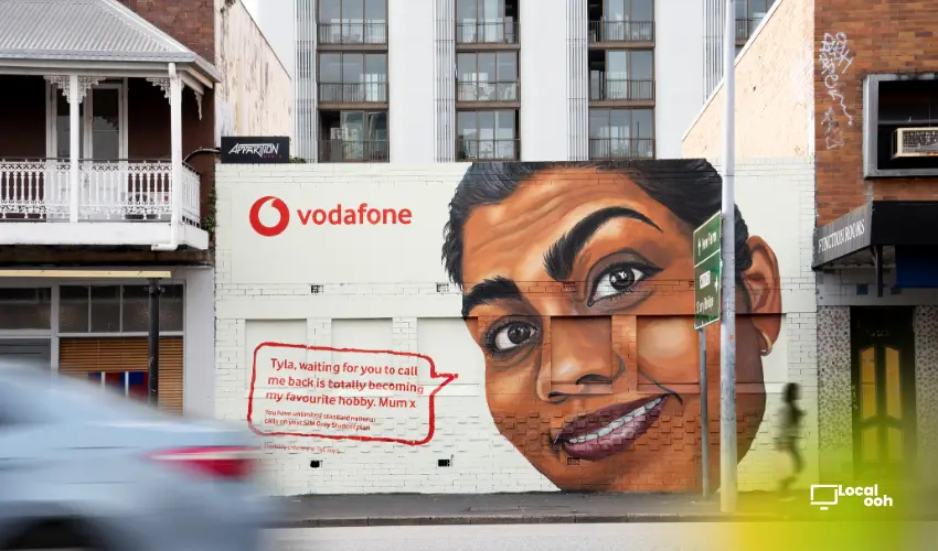 Vodafone Turns Unanswered Texts Into Giant Murals for Parents