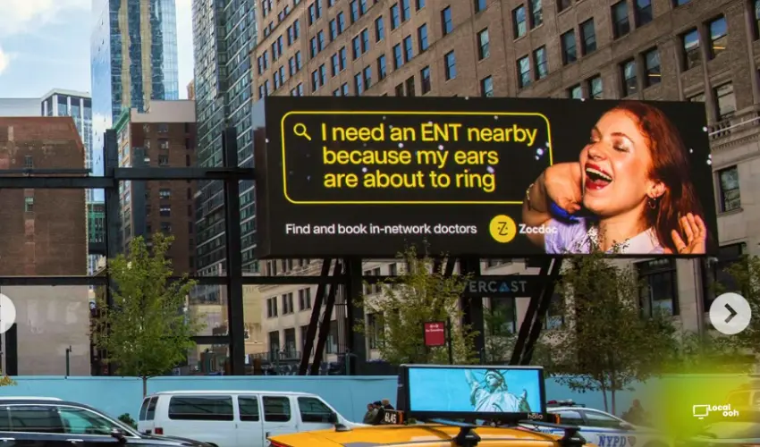 Zocdoc Turns New York Into a Search Bar With a Citywide OOH Takeover