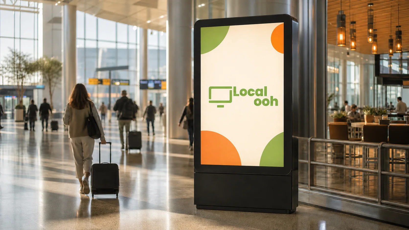 Illustrative airport dooh advertising context in Laredo; not an available media location.