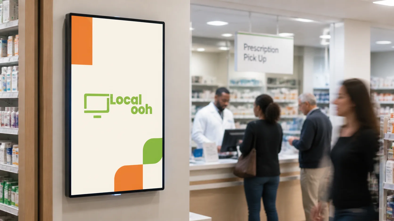Illustrative pharmacy advertising context in Phoenix; not an available media location.