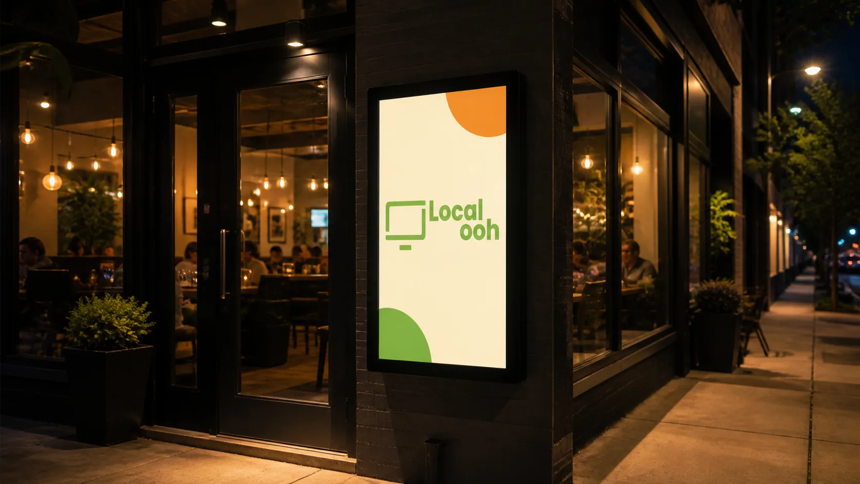 Illustrative restaurant advertising context in Richmond; not an available media location.