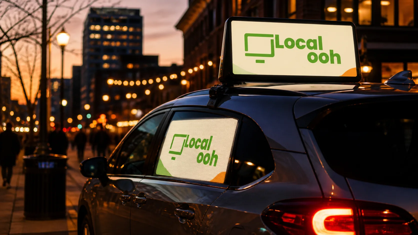 Illustrative rideshare media advertising context in Orlando; not an available media location.